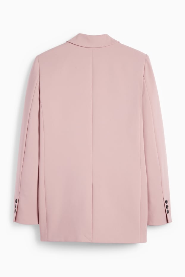 Damen - Longblazer - Relaxed Fit - rosa