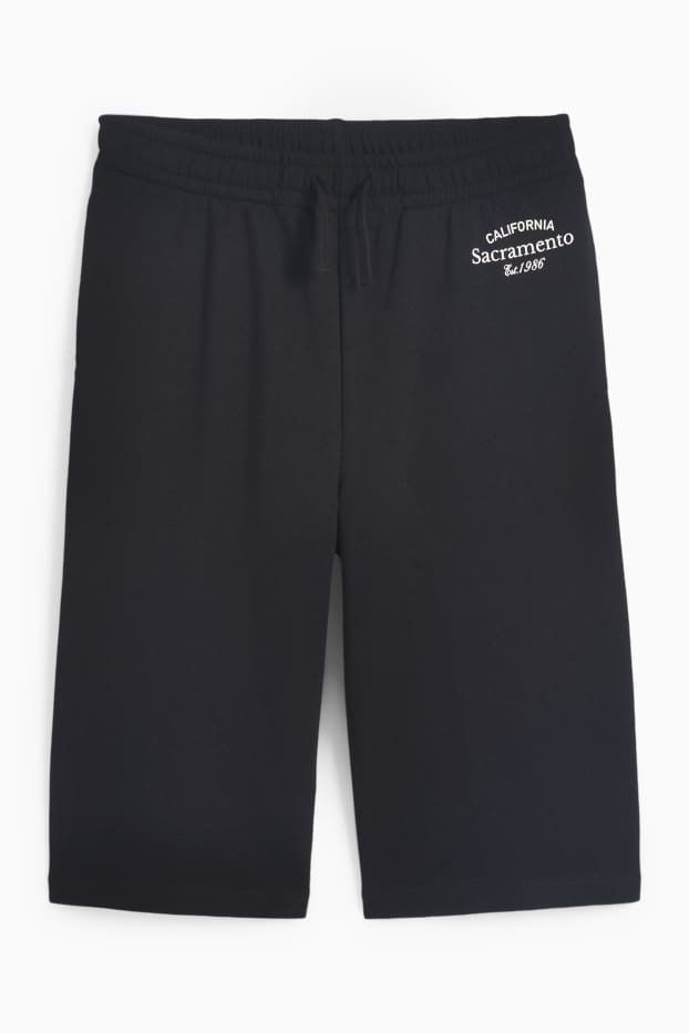 Kinder Mädchen - California - Sweat-Bermudas - schwarz