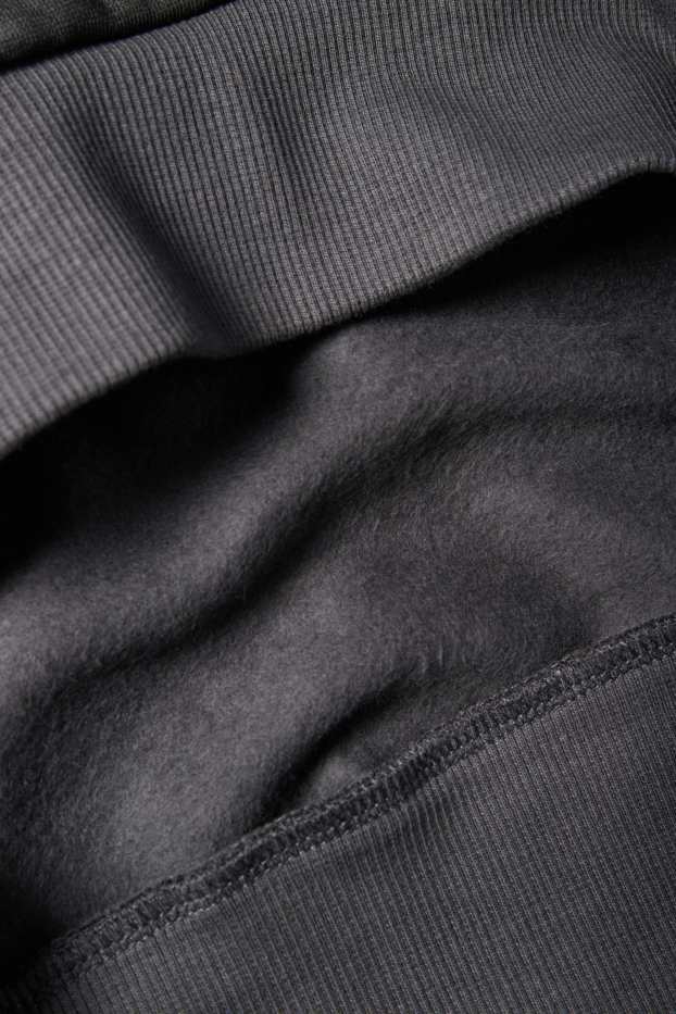 Enfants garçons - Ensemble - sweat à capuche et pantalon de jogging - 2 pièces - à motif - gris foncé