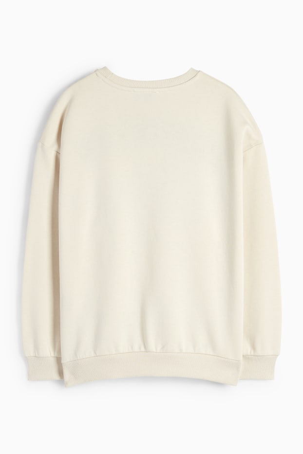 Enfants filles - Brooklyn - sweat - beige clair