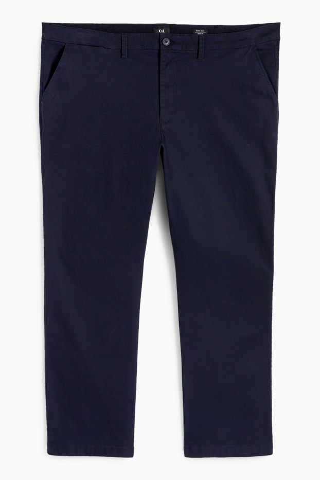 Uomo - Pantaloni chino - regular fit - blu scuro