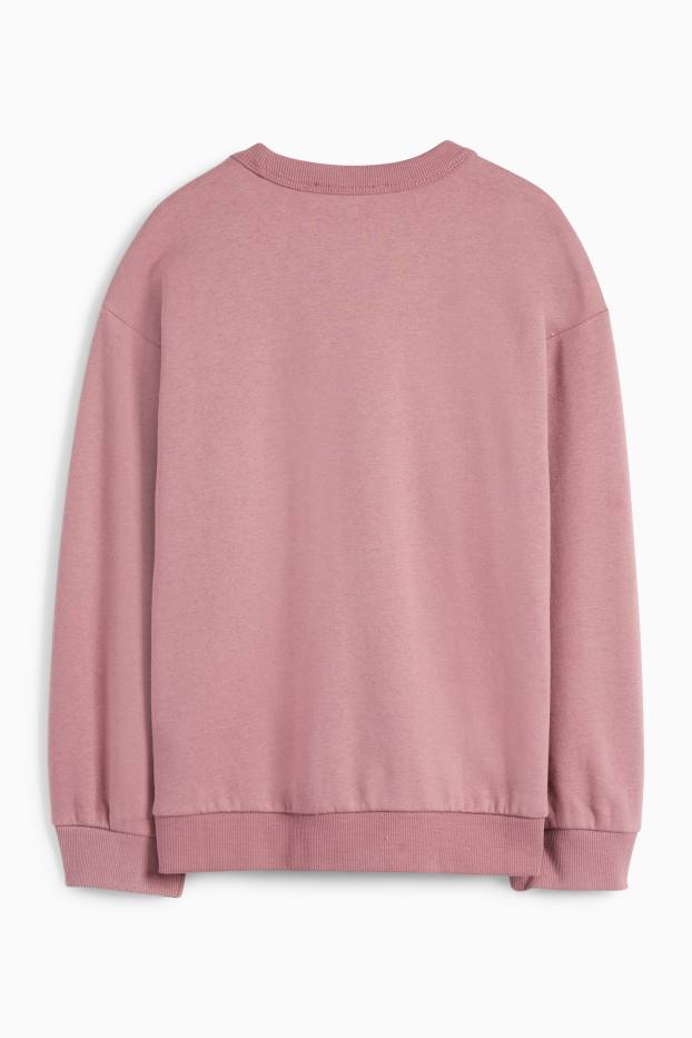 Kinder Mädchen - New York - Sweatshirt - dunkelrosa