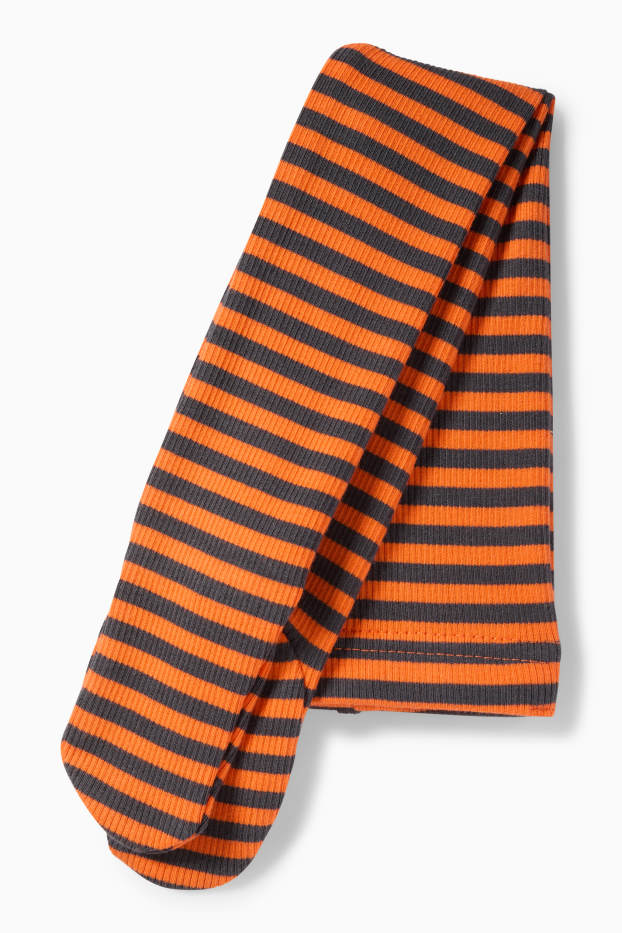 Baby: meisjes - Halloween - pompoen - babycostuum - 3-delig - oranje