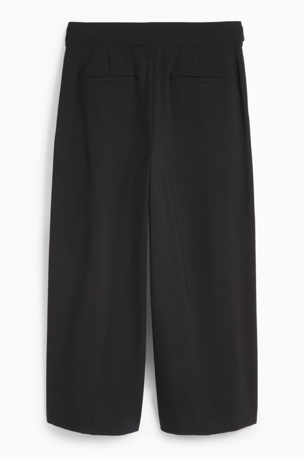 Damen - Culotte - Mid Waist - Relaxed Fit - schwarz