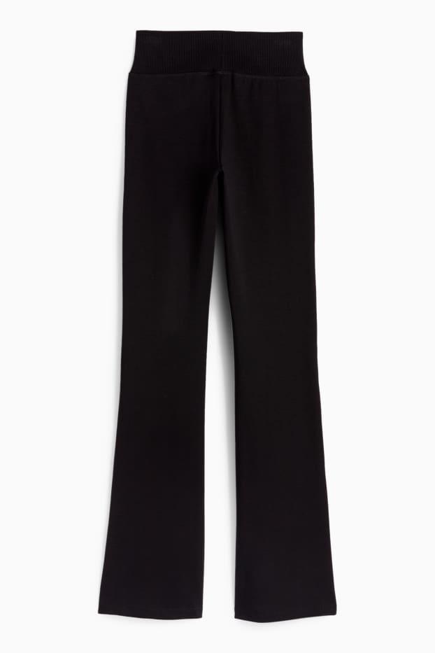 Dames - Flared legging - zwart