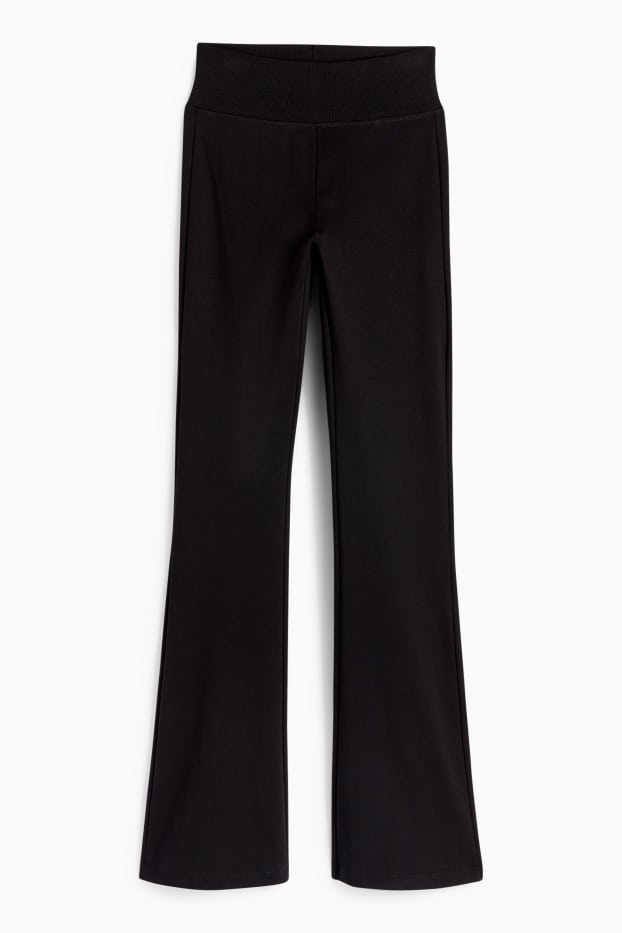 Dames - Flared legging - zwart