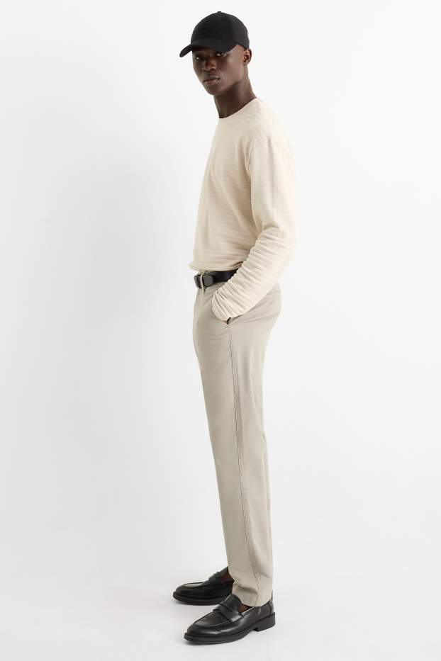Bărbați - Chino - slim fit - gri