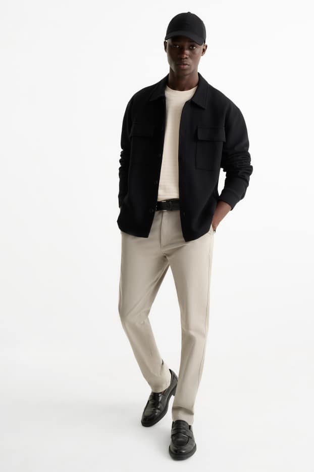 Bărbați - Chino - slim fit - gri