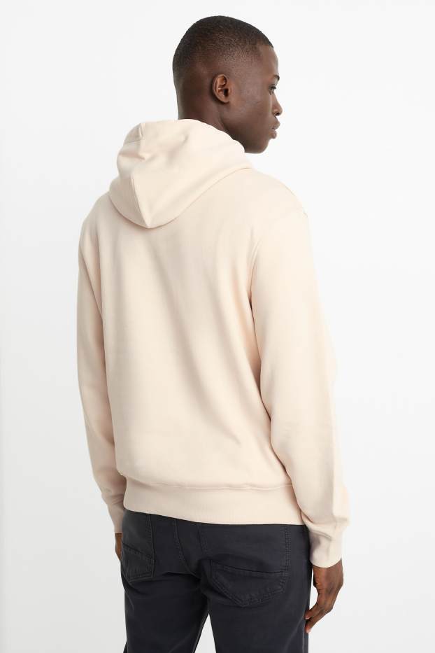 Uomo - Felpa con cappuccio - beige chiaro