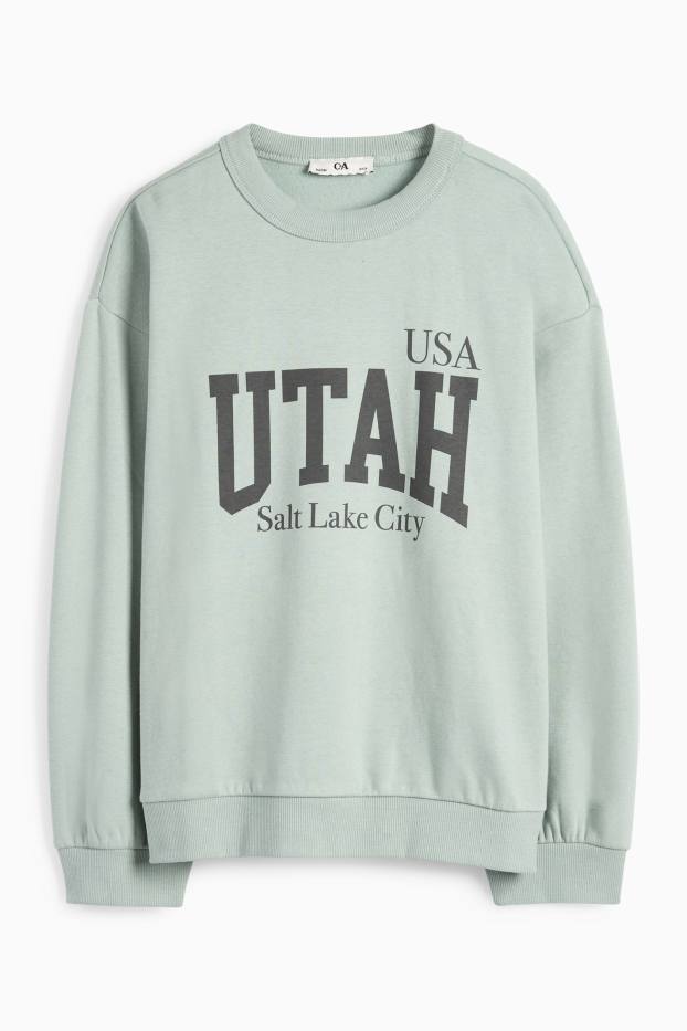 Bambine - Utah - felpa - verde chiaro