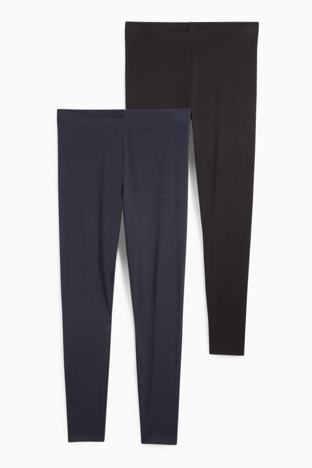 Dona - Paquet de 2 bàsics - leggings  - blau fosc