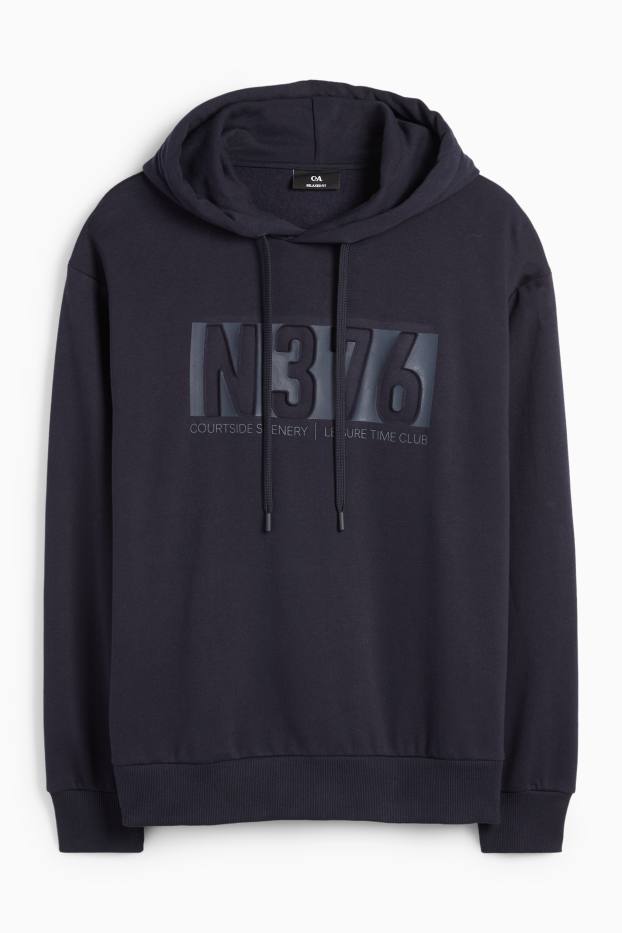 Heren - Hoodie - donkerblauw