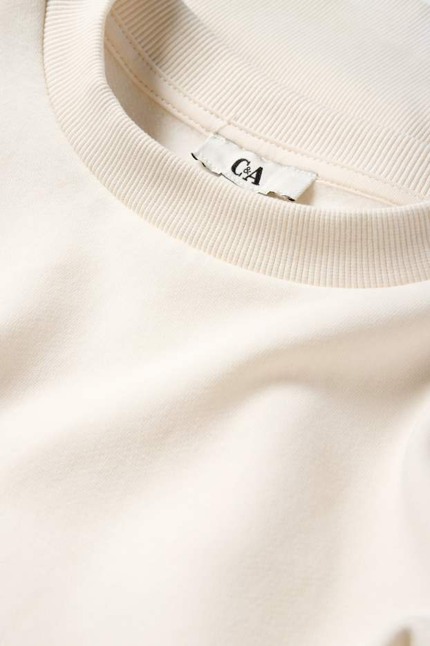 Damen - Sweatshirt - cremeweiss