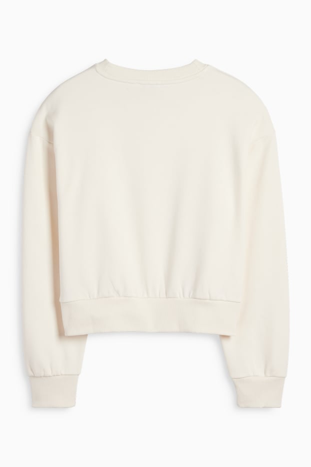 Damen - Sweatshirt - cremeweiss