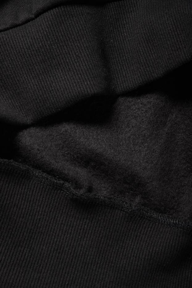Femei - Bluză de molton - negru
