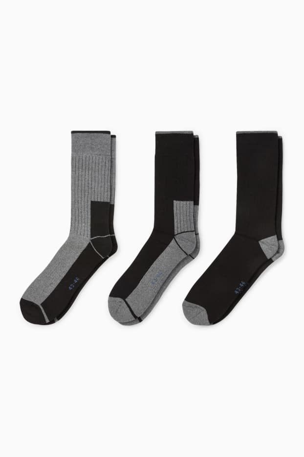 Herren - Multipack 3er - Socken - schwarz