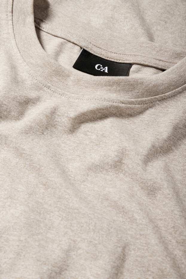 Herren - Langarmshirt - hellbeige