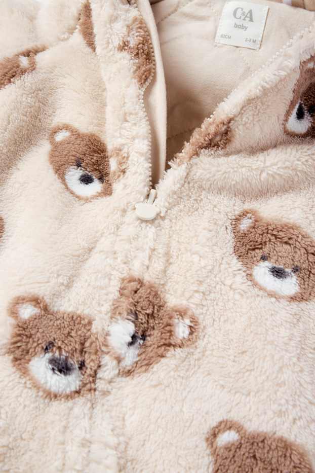 Unisex - Bärchen - Baby-Overall - hellbeige