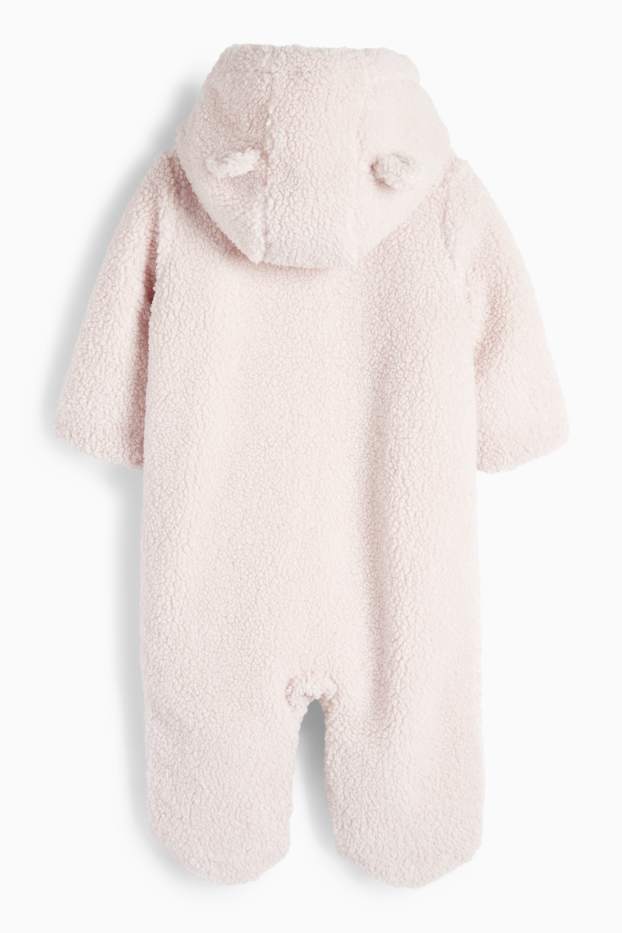 Baby Mädchen - Blümchen - Baby-Overall - rosa