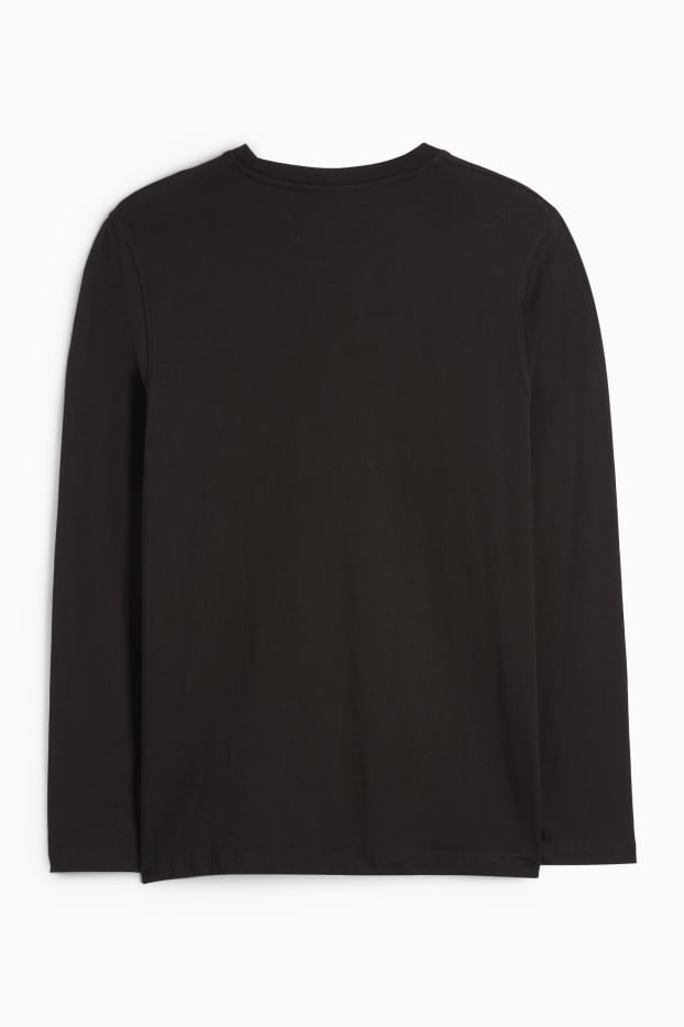 Heren - Longsleeve - zwart