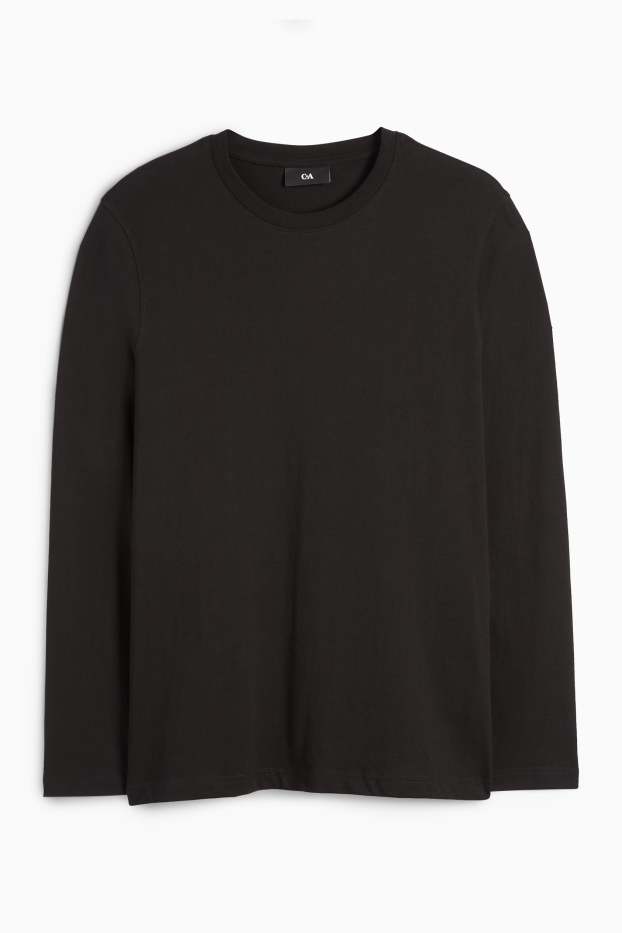 Heren - Longsleeve - zwart