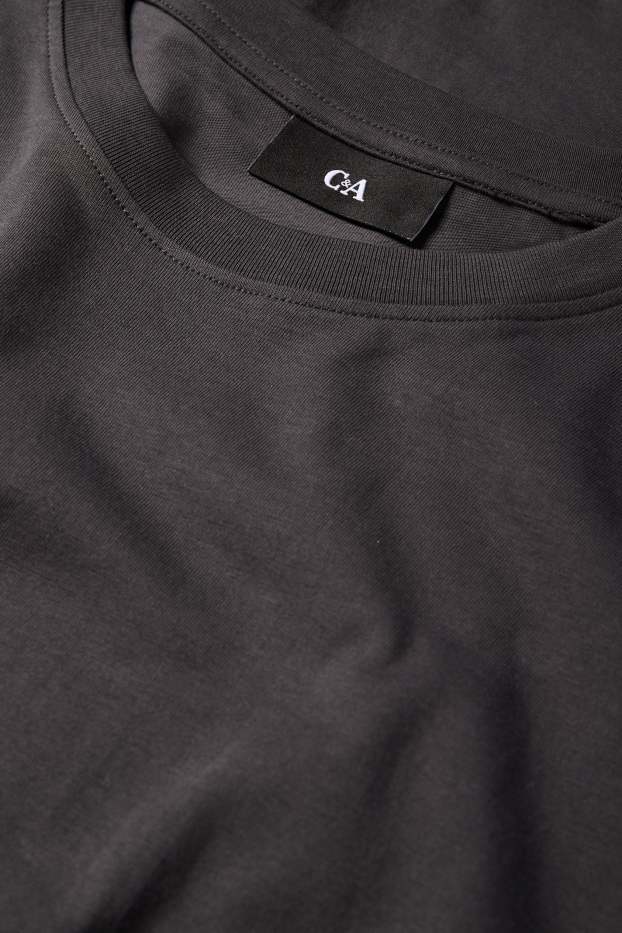 Heren - Longsleeve - donkergrijs