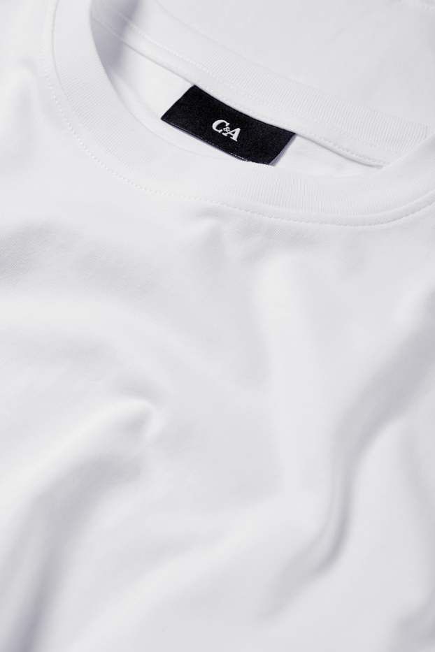 Herren - Langarmshirt - weiß