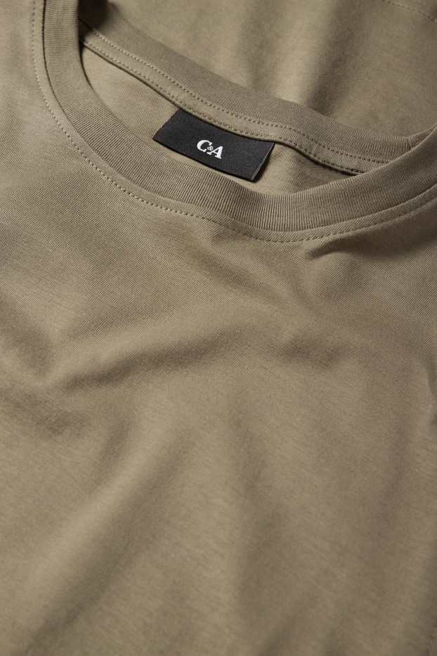 Herren - Langarmshirt - khaki