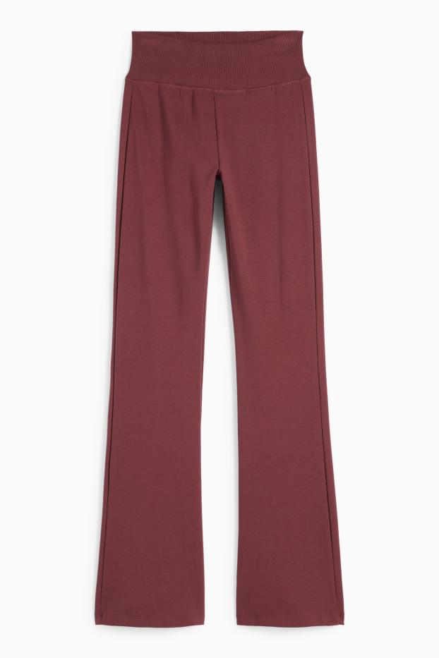 Dames - Flared legging - bordeaux