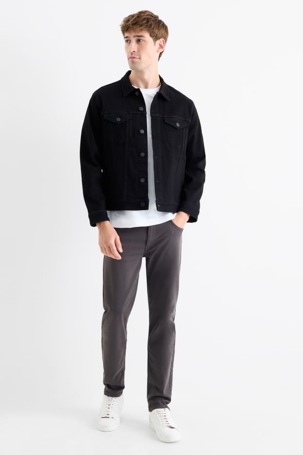 Hommes - Slim jean - Flex jog denim - LYCRA® - gris foncé