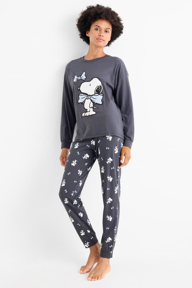 Femmes - Pyjama - Peanuts - bleu foncé