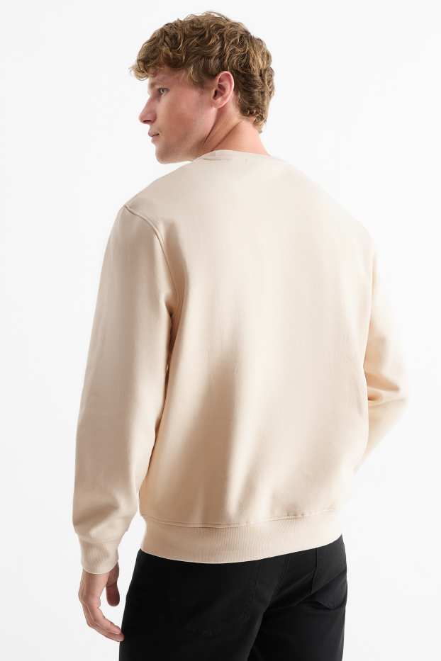 Heren - Sweatshirt - licht beige