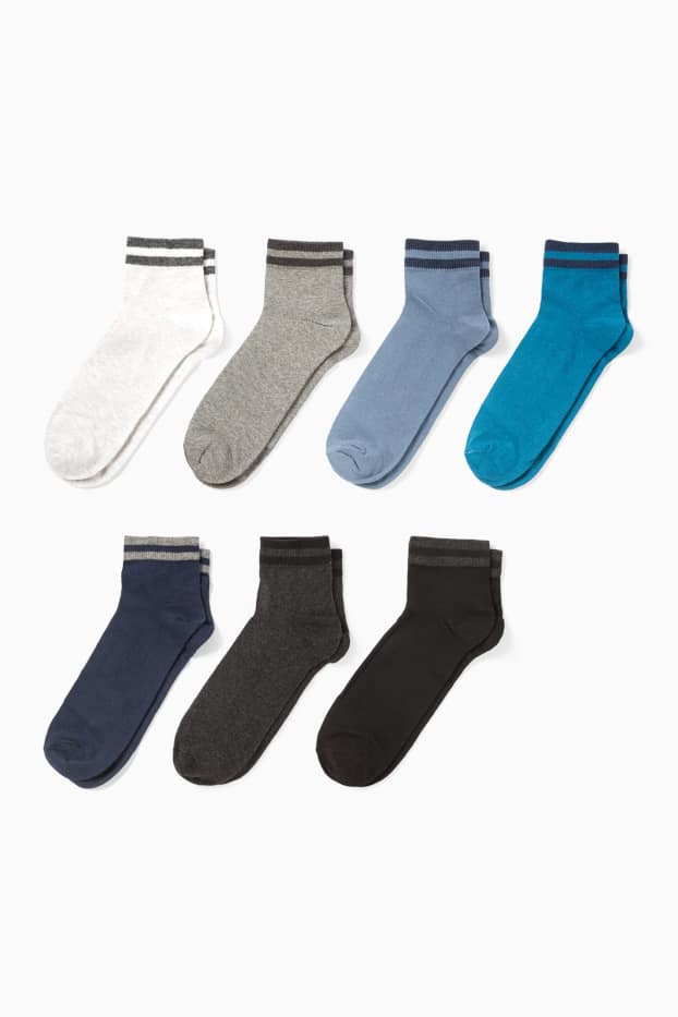 Hommes - Lot de 7 paires - socquettes - gris