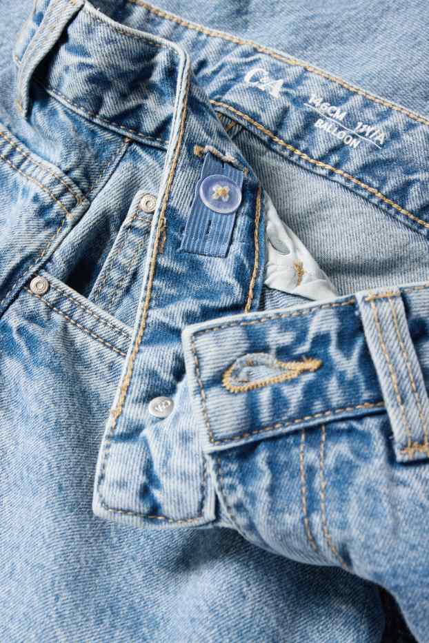 Children Girls - Balloon jeans - denim-light blue