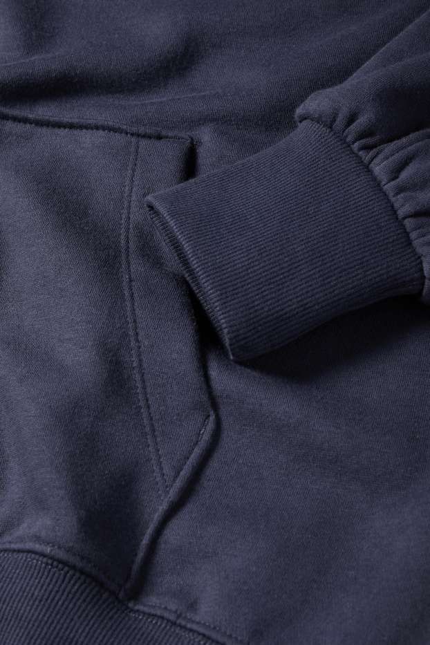 Femmes - Sweat zippé à capuche - bleu foncé