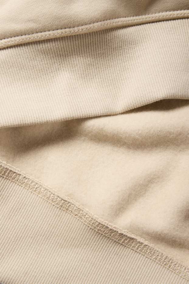 Uomo - Felpa con zip - beige