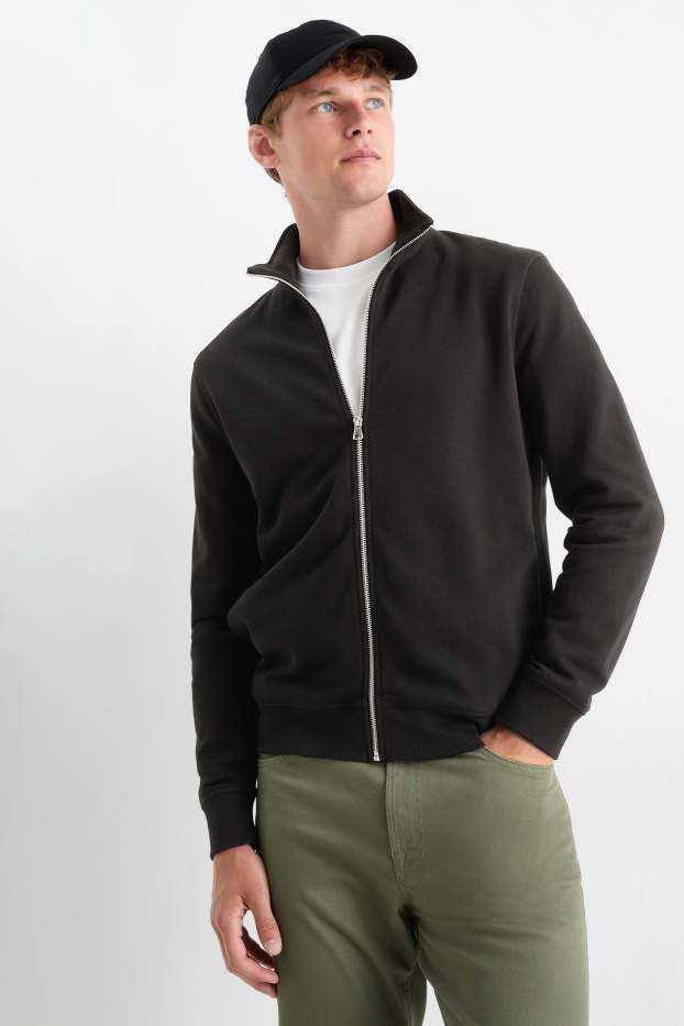 Heren - Sweatvest - zwart