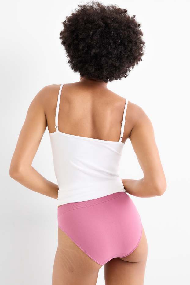 Donna - Confezione da 3 - slip - senza cuciture - blu scuro