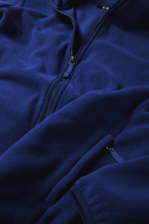 Damen - Fleece-Sweatjacke - dunkelblau