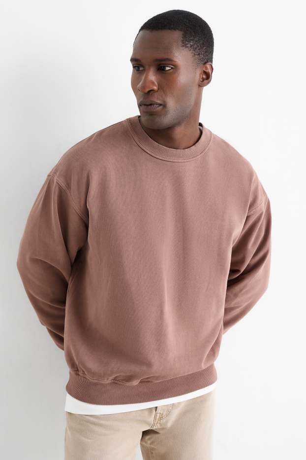 Hommes - Sweat - marron clair