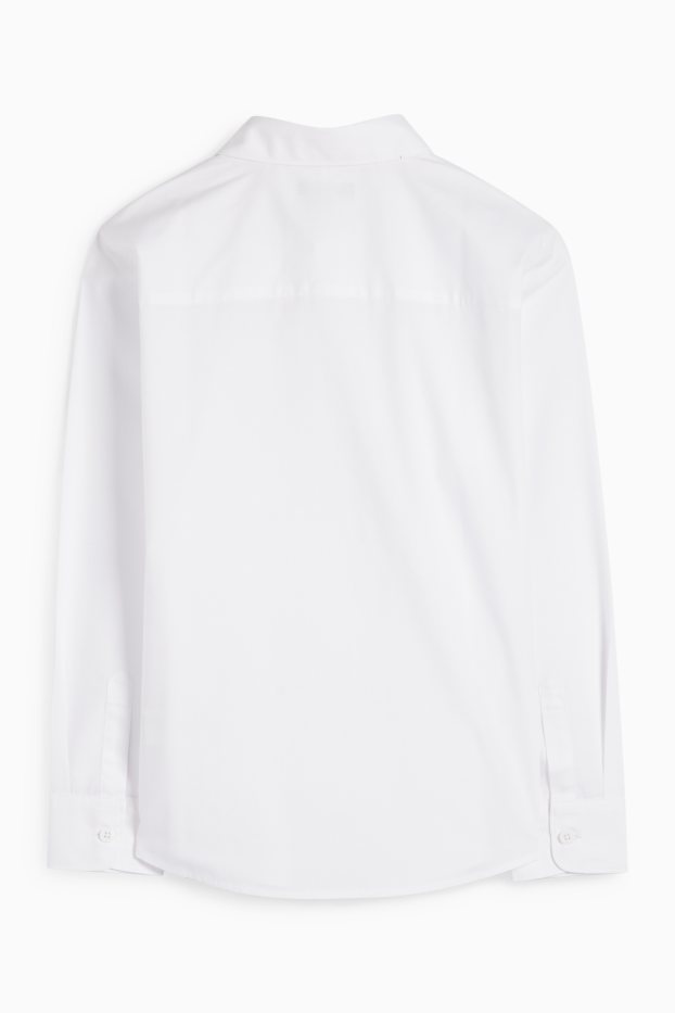 Kinder Buben - Hemd - weiß