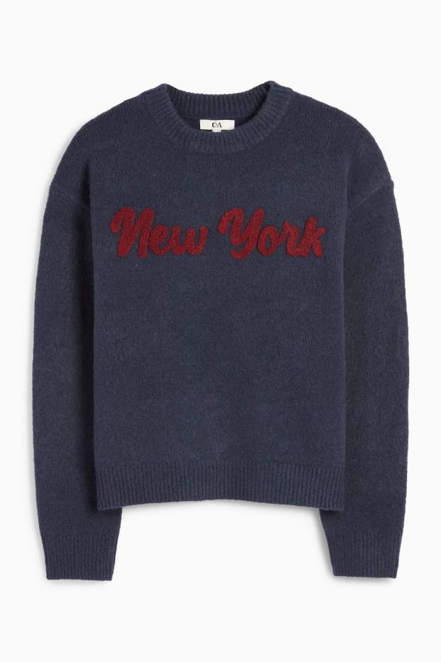 Damen - Pullover - dunkelblau