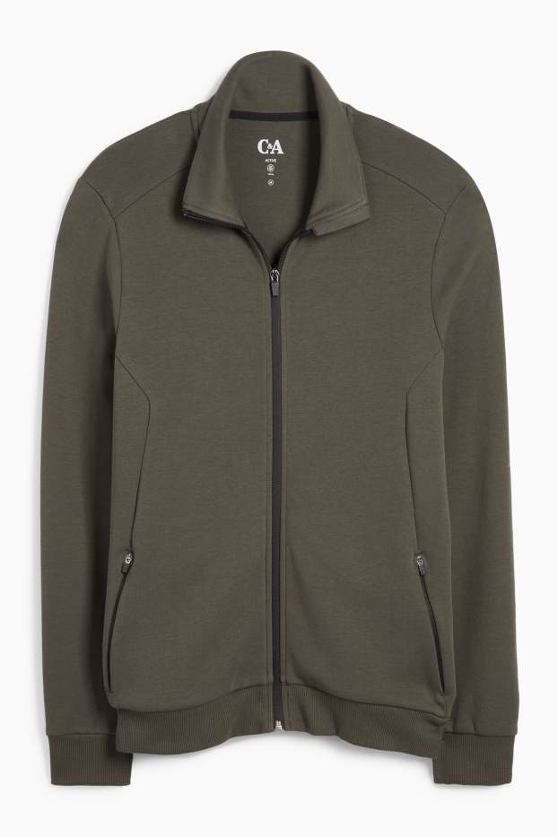 Herren - Sportjacke - dunkelgrün