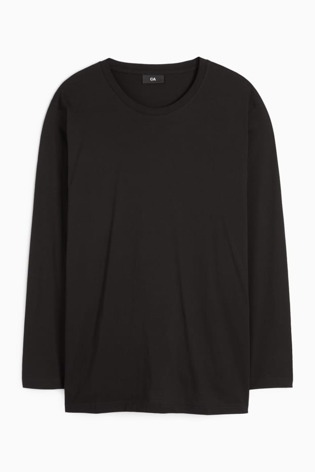 Uomo - Maglia a maniche lunghe - nero
