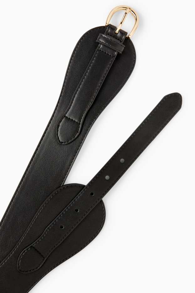 Dames - Riem - imitatieleer - zwart