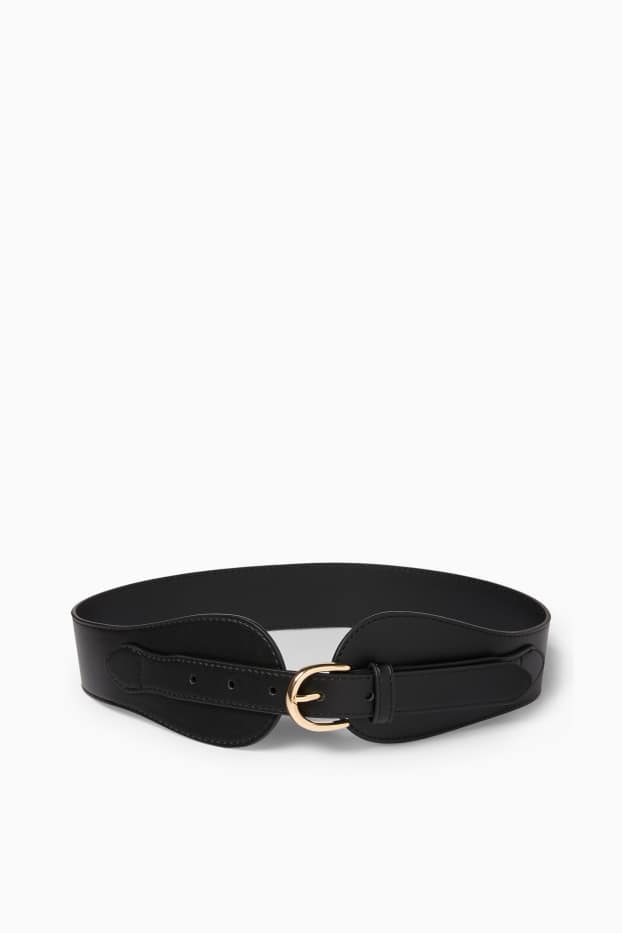 Dames - Riem - imitatieleer - zwart