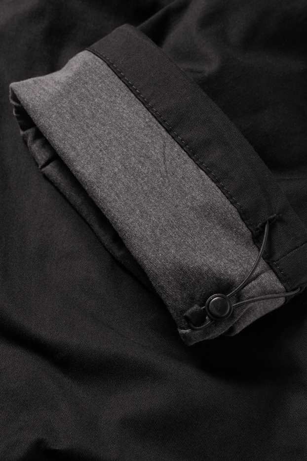 Men - Thermal cargo trousers - black