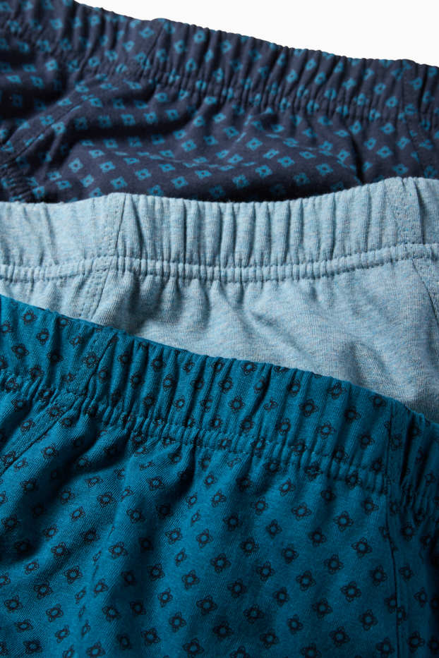 Hommes - Lot de 3 - culottes - bleu foncé