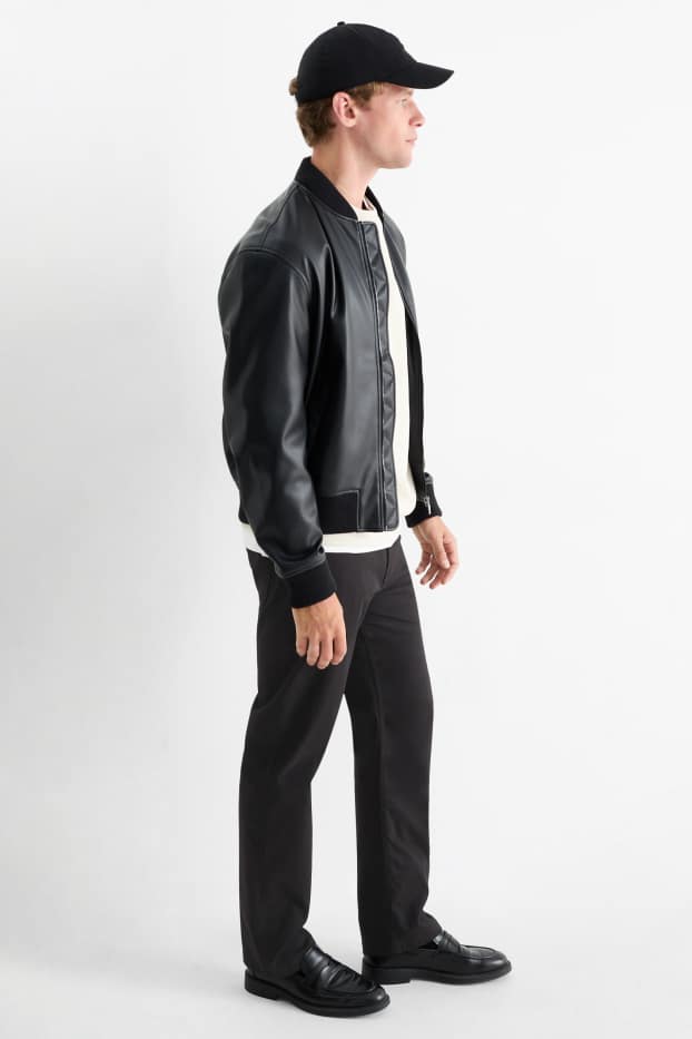 Hombre - Pantalón - regular fit - negro