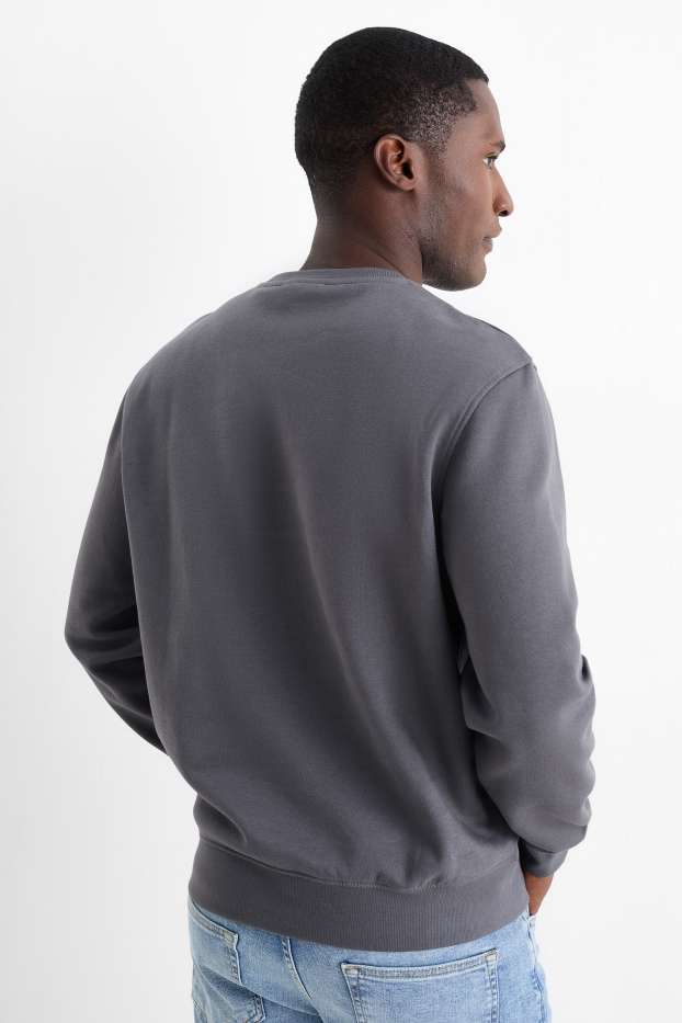Uomo - Felpa - grigio scuro